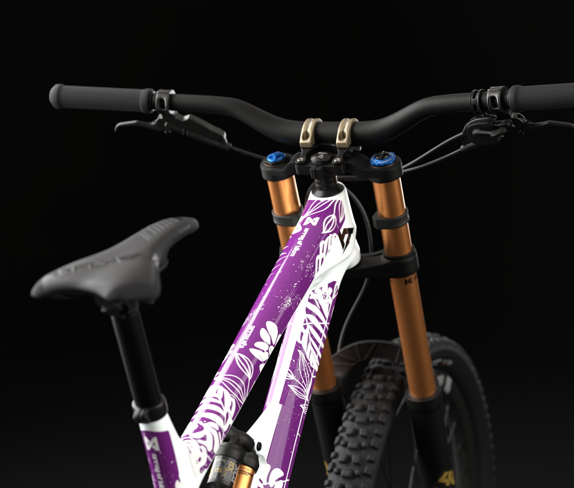 Core printed MTB Frame protection Kit