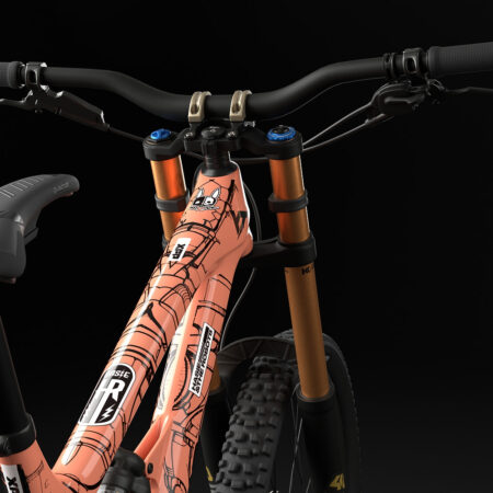 mtb frame protection kit top tube hasie and the robots design product image
