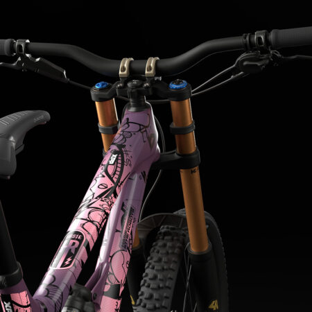 mtb frame protection kit top tube hasie and the robots UNICORN design product image